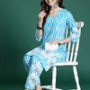 Dhiyona IE Floral Printed Pure Cotton Kurta with Trousers