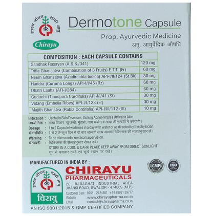 Chirayu Dermotone Capsules