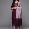 Dhiyona VA Floral Embroidered Thread & Sequin Work Straight Kurta with Sharara & Dupatta