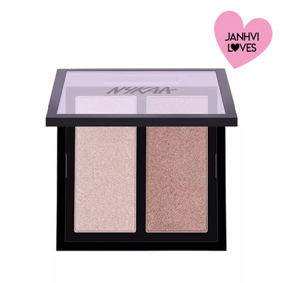 Nykaa Cosmetics Glow Getter Highlighting & Illuminating Duo Palette - Moonshine 03