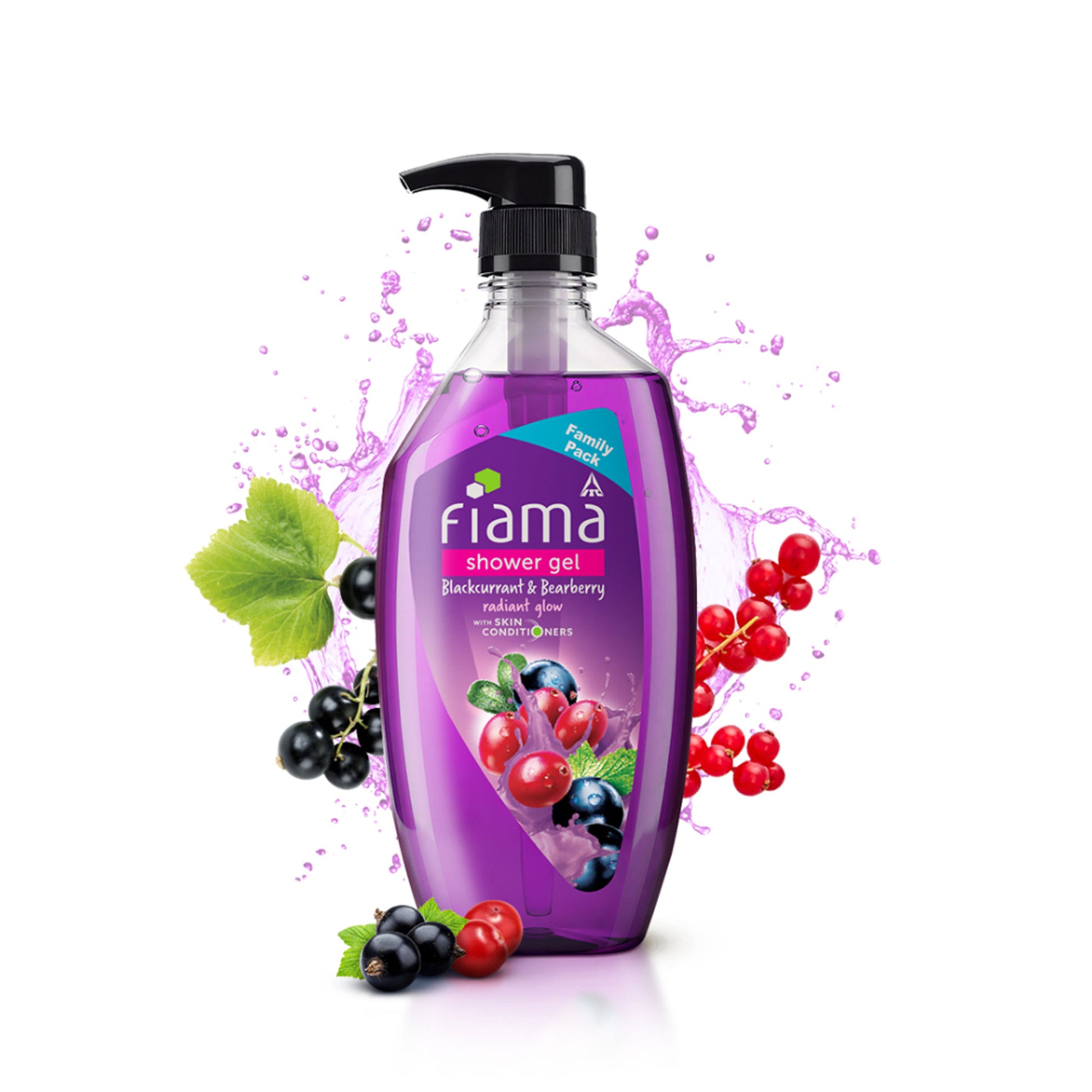 Fiama Shower Gel Blackcurrant & Bearberry Body Wash With Skin Conditioners For Radiant Glow