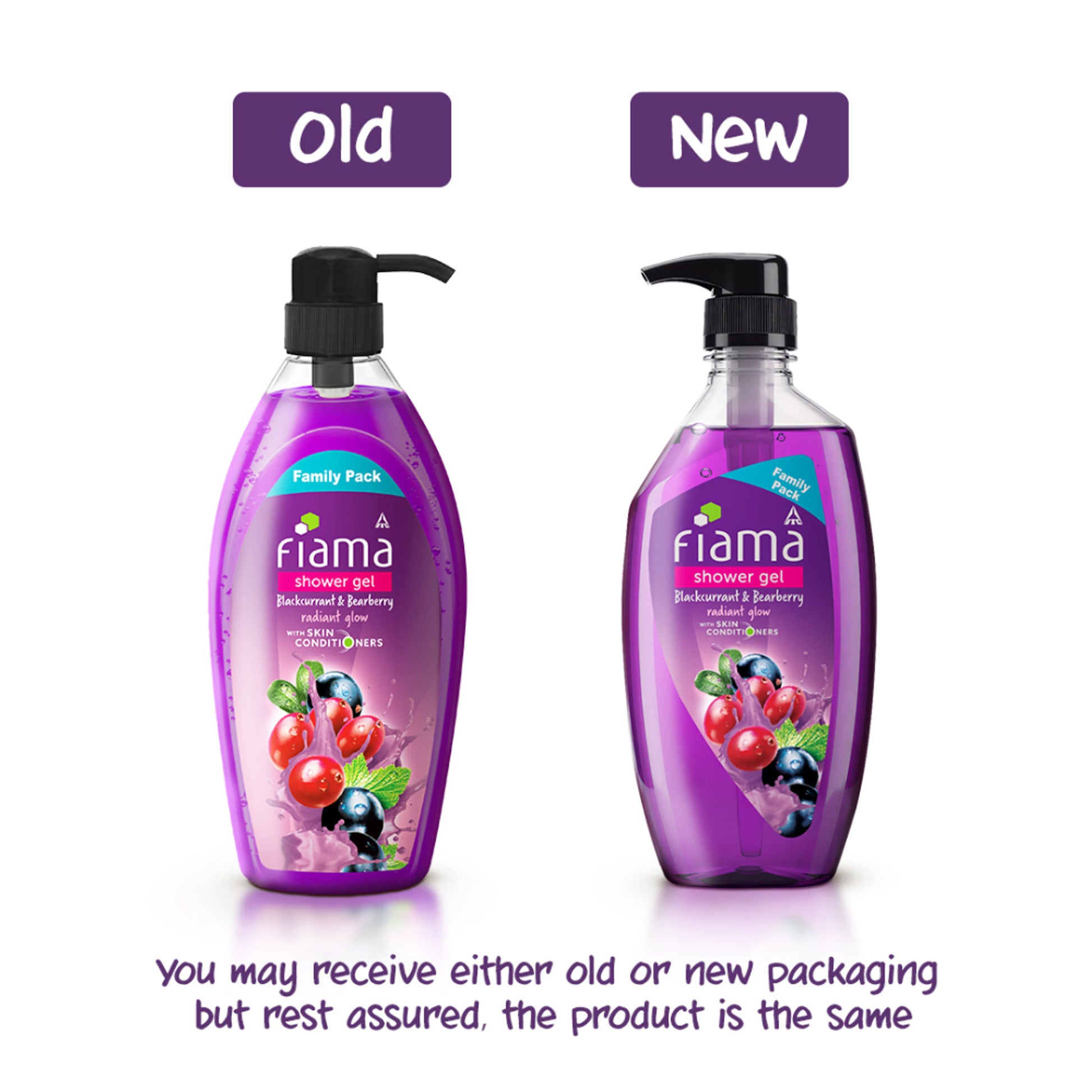 Fiama Shower Gel Blackcurrant & Bearberry Body Wash With Skin Conditioners For Radiant Glow