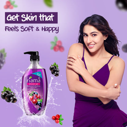 Fiama Shower Gel Blackcurrant & Bearberry Body Wash With Skin Conditioners For Radiant Glow