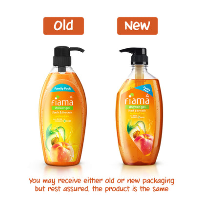 Fiama Shower Gel Peach & Avocado Body Wash For Soft Moisturised & Hydrating Skin