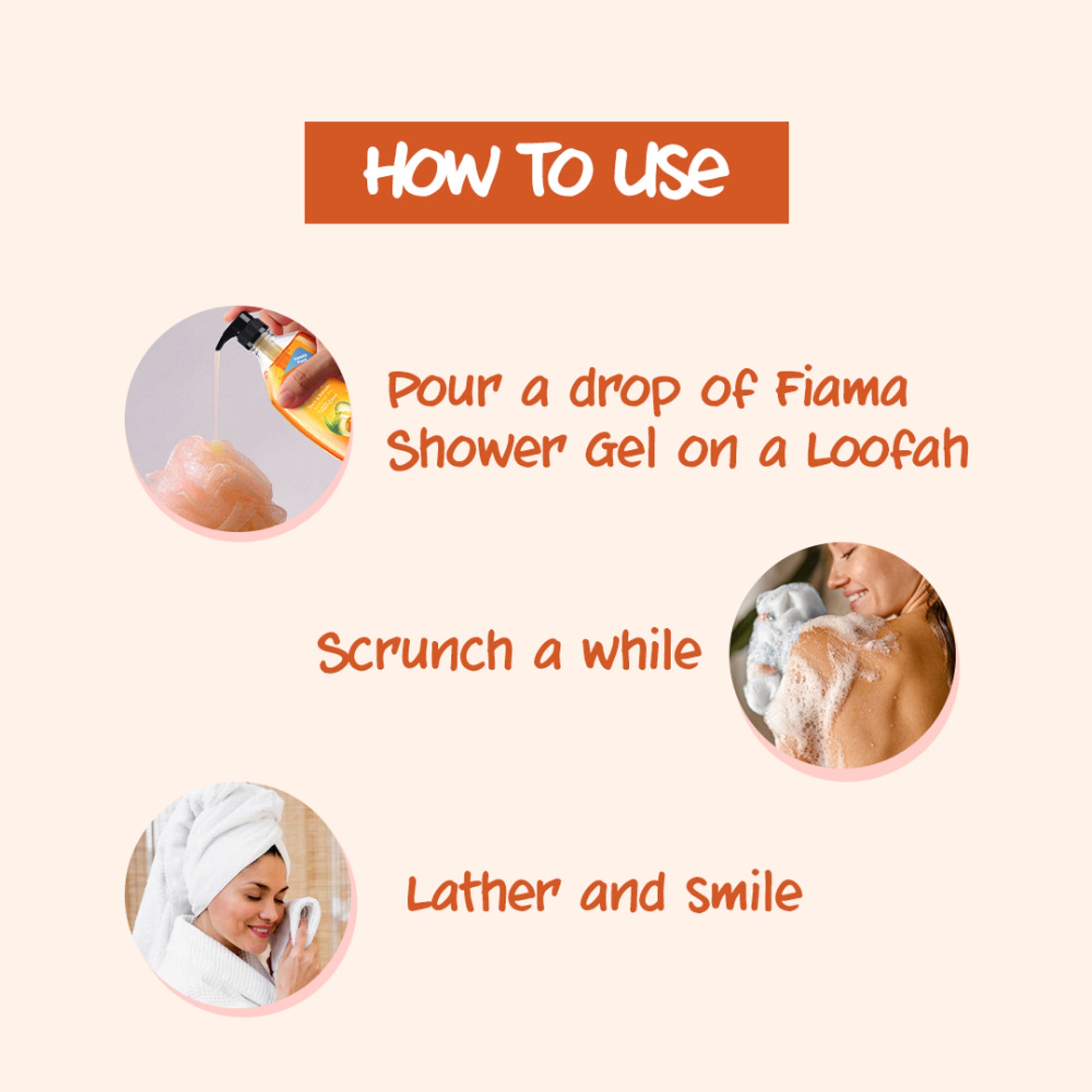 Fiama Shower Gel Peach & Avocado Body Wash For Soft Moisturised & Hydrating Skin