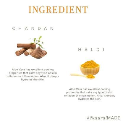 Khadi Natural Chandan Haldi Soap Pack of 5