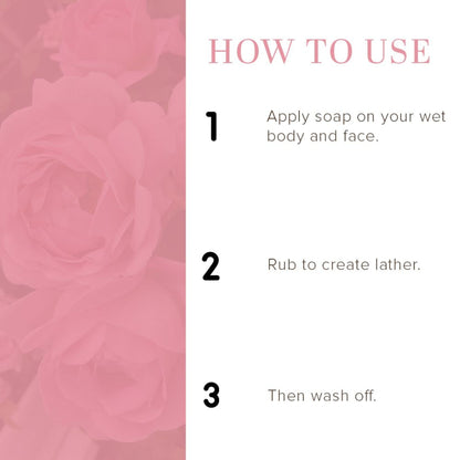 Khadi Natural Rose Water Soap Pack of 3