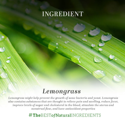 Khadi Natural Lemongrass Essential Oil bottle, showcasing natural skincare product for firming and toning skin.