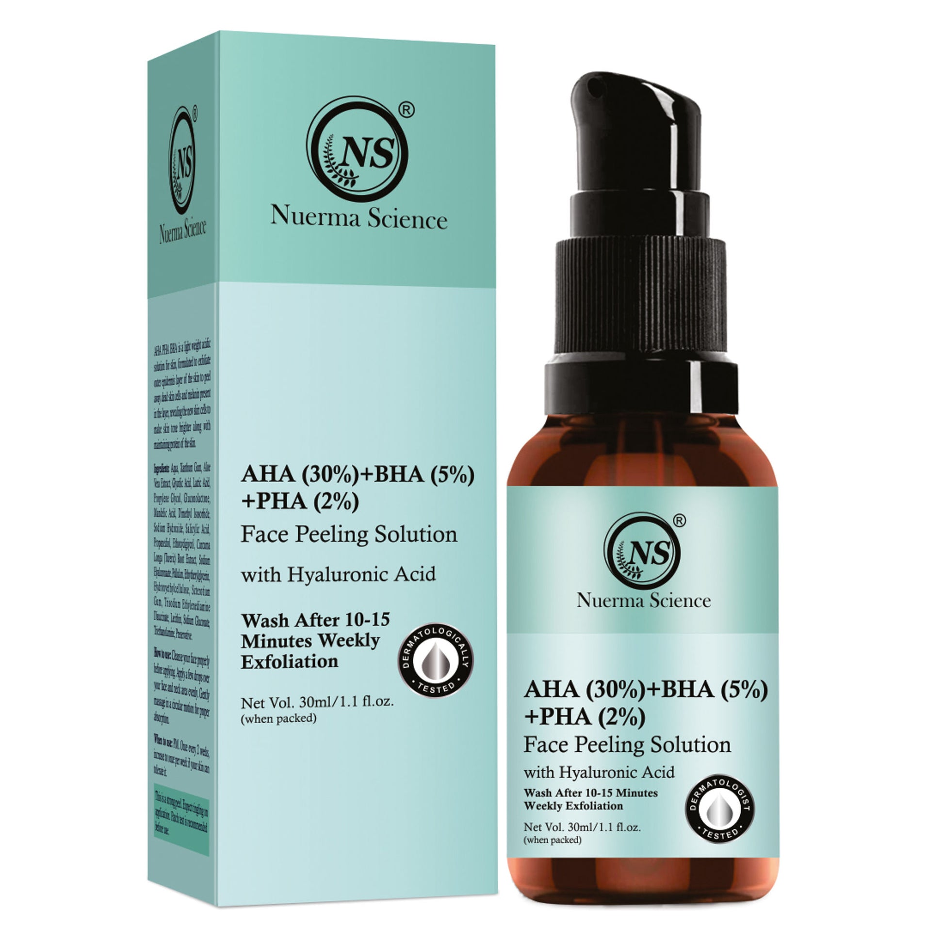 Nuerma Science AHA 30% + BHA 5% + PHA 2% Face Peeling Solution Serum