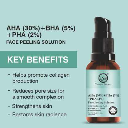 Nuerma Science AHA 30% + BHA 5% + PHA 2% Face Peeling Solution Serum