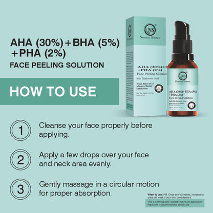 Nuerma Science AHA 30% + BHA 5% + PHA 2% Face Peeling Solution Serum