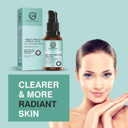 Nuerma Science AHA 30% + BHA 5% + PHA 2% Face Peeling Solution Serum