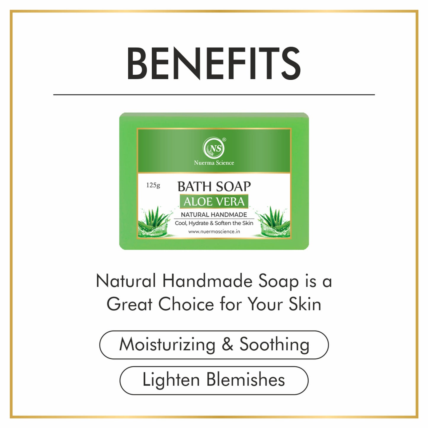 Nuerma Science Natural Aloe Vera Handmade Soap