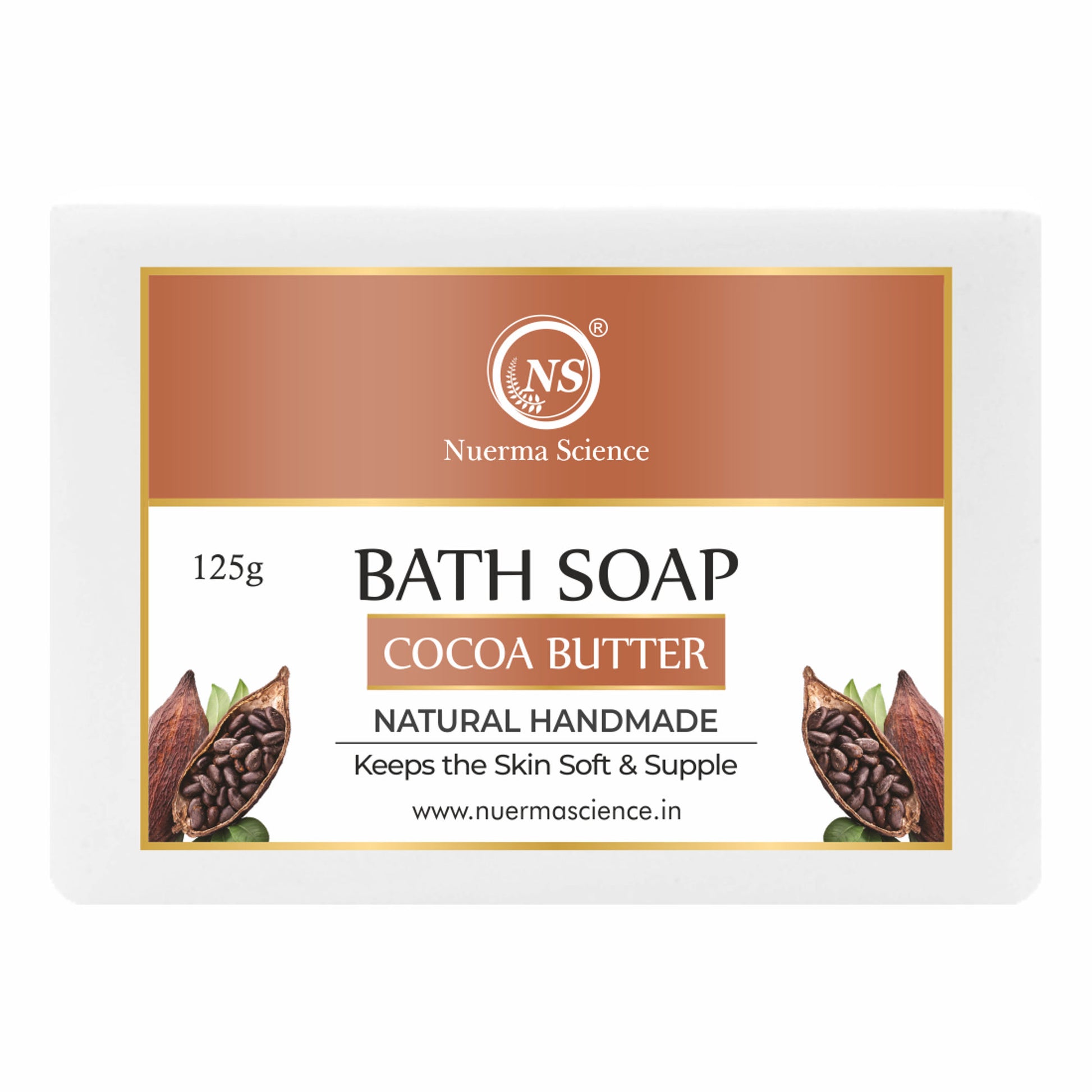 Nuerma Science Organic Handmade Cocoa Butter Bathing Bar Soap