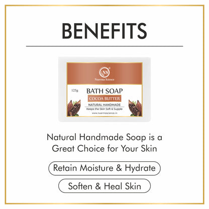 Nuerma Science Organic Handmade Cocoa Butter Bathing Bar Soap