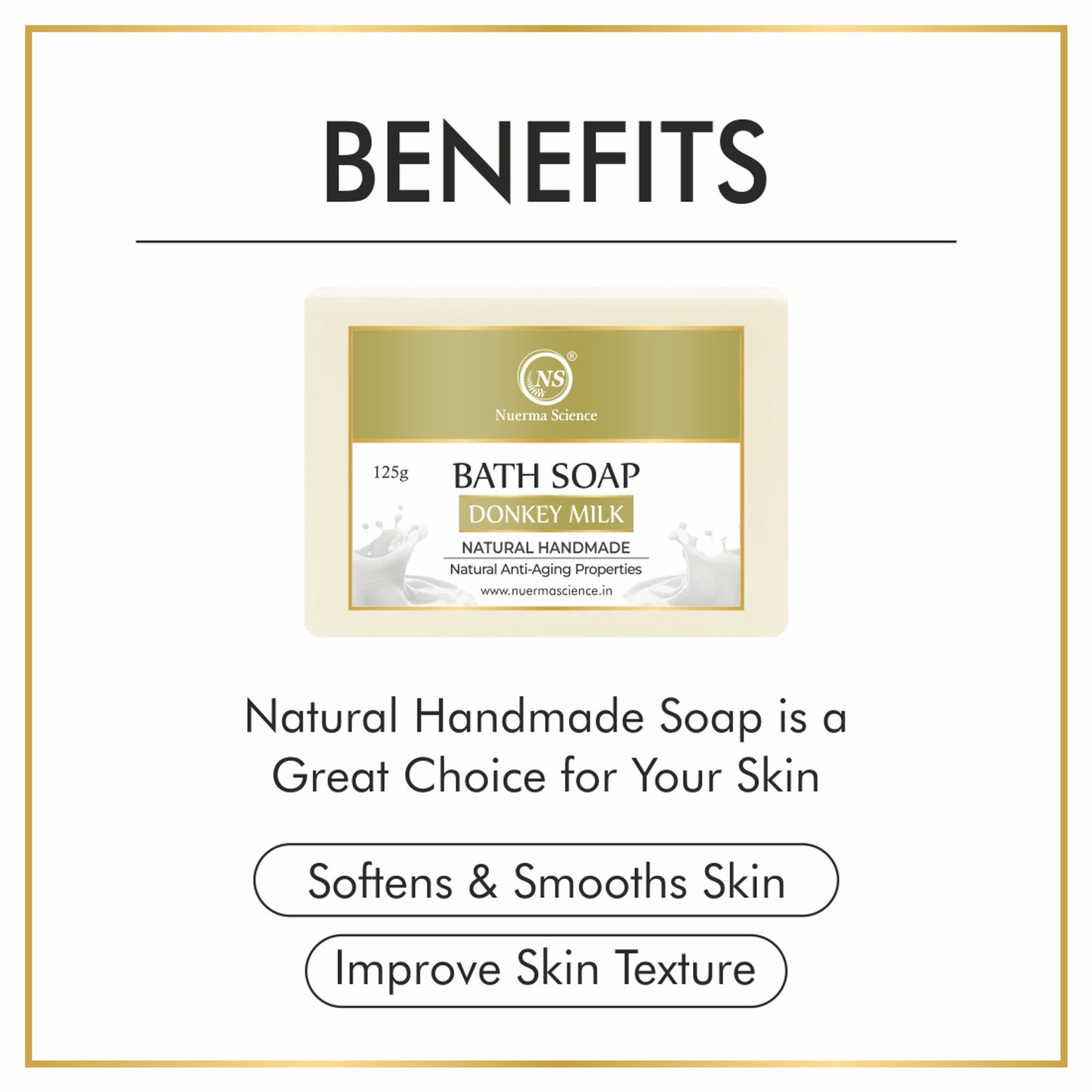 Nuerma Science Natural Donkey Milk Handmade Soap