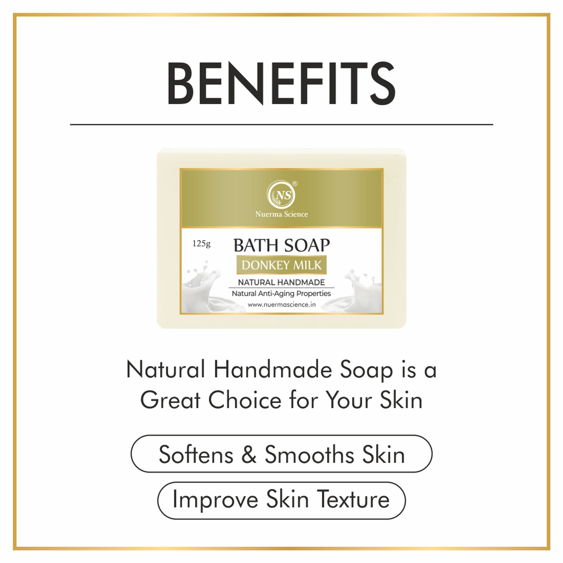 Nuerma Science Natural Donkey Milk Handmade Soap