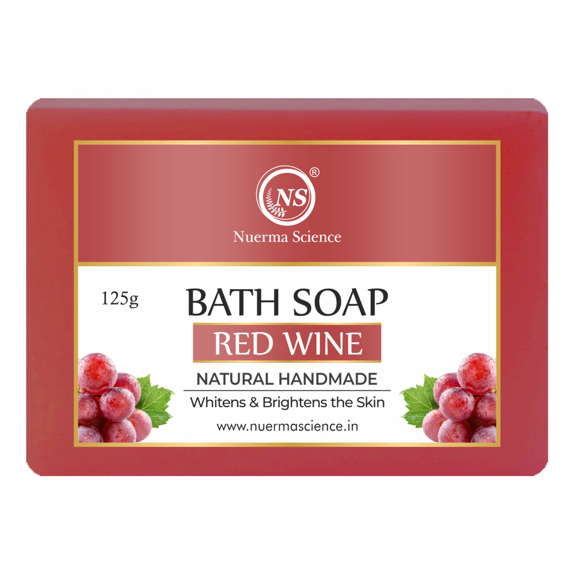 Nuerma Science Natural Red Wine Handmade Soap for Anti Ageing