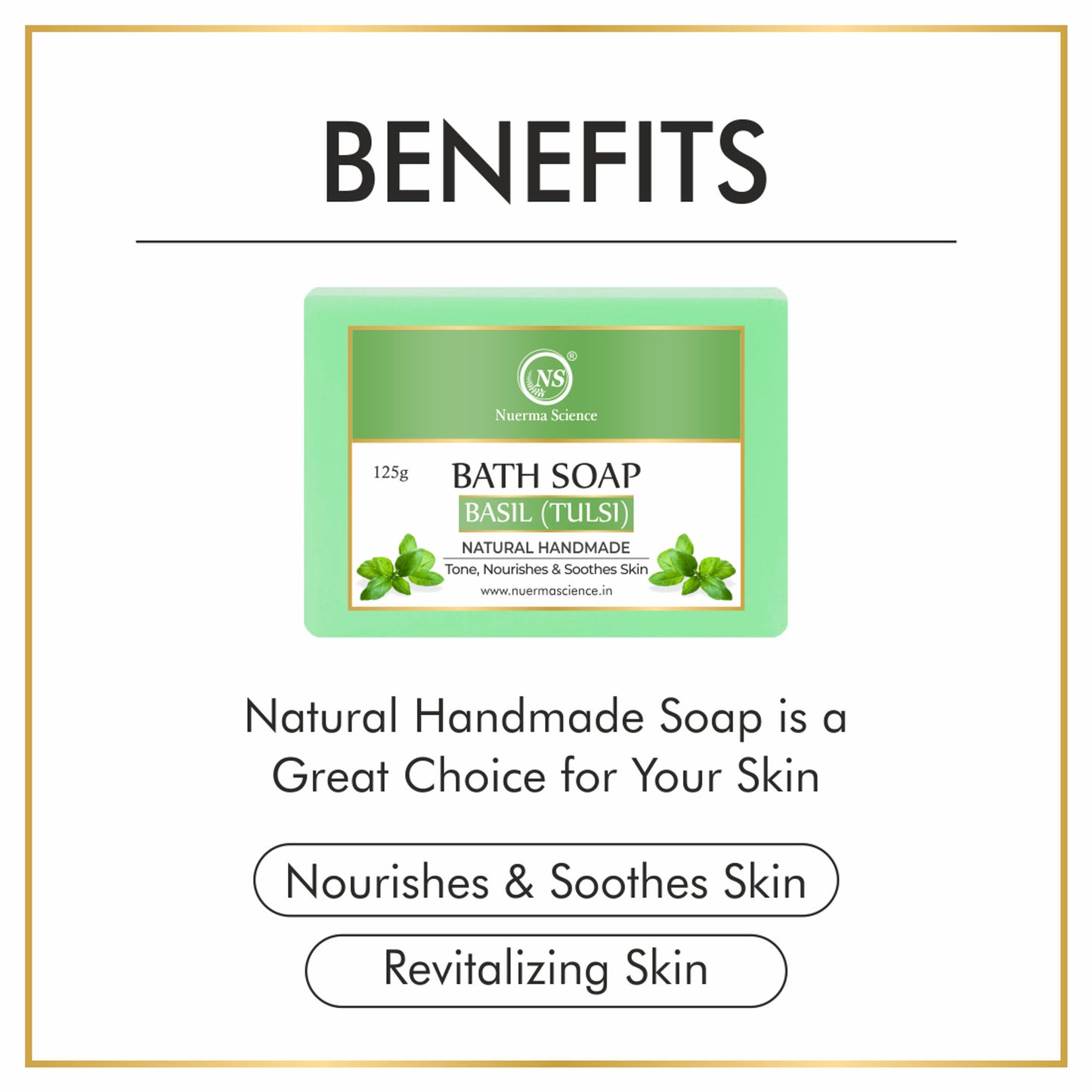 Nuerma Science Natural Basil Handmade Soap