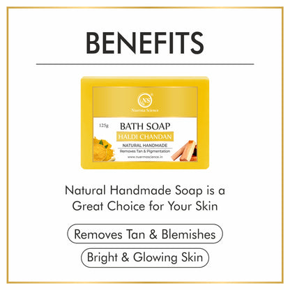 Nuerma Science Natural Chandan Haldi Handmade Soap