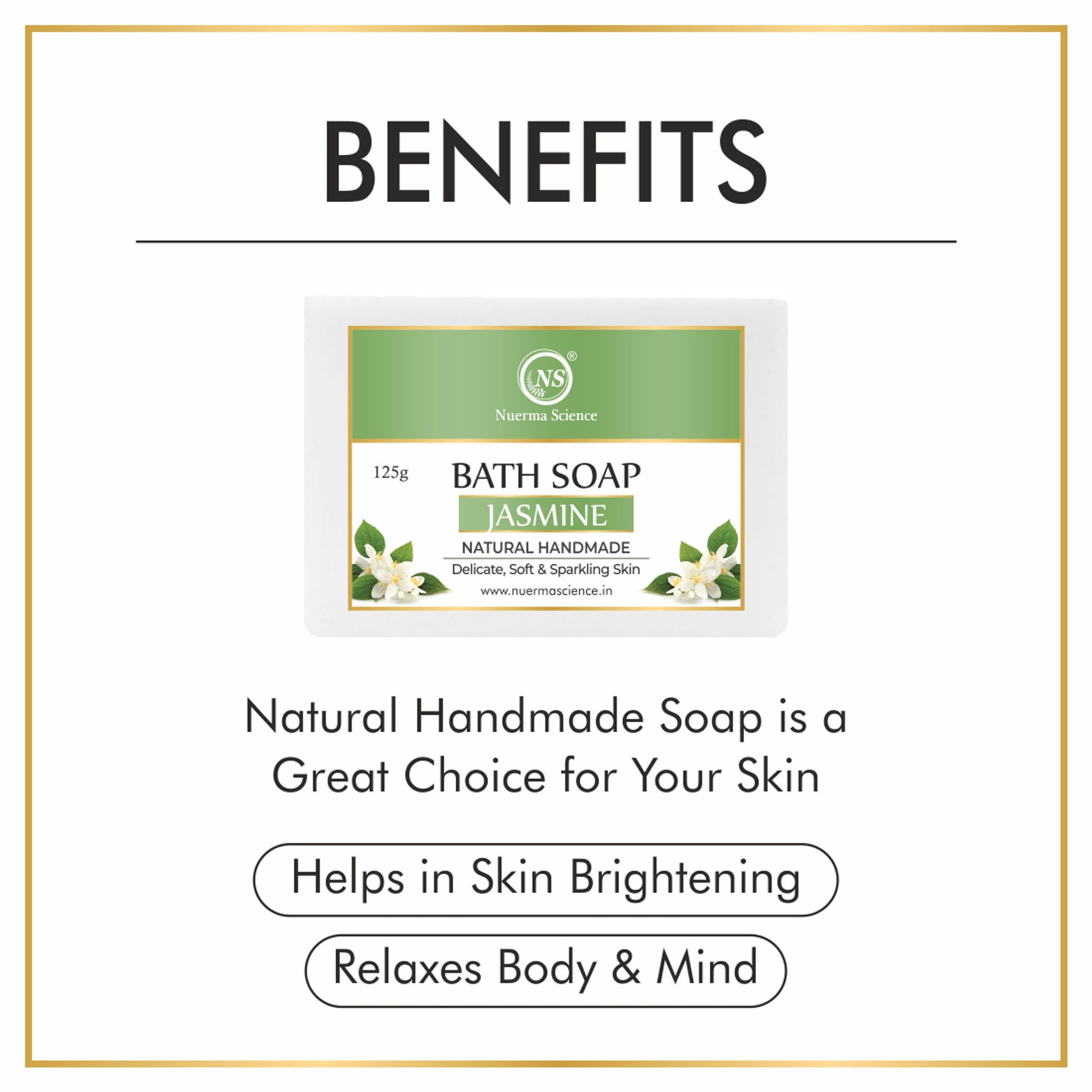 Nuerma Science Natural Jasmine Handmade Soap