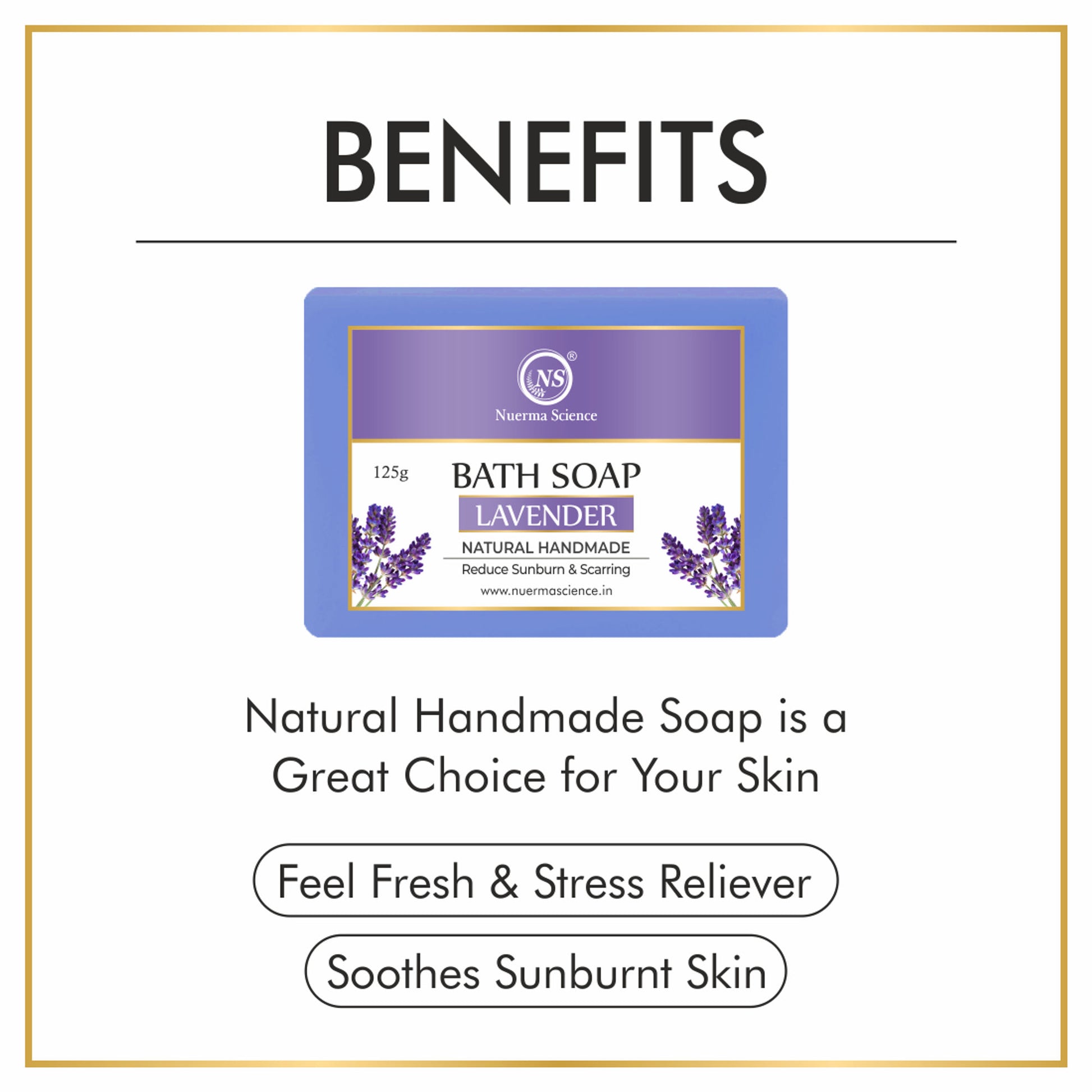 Nuerma Science Natural Handmade Lavender Soap