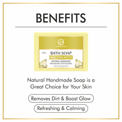 Nuerma Science Natural Multani Mitti Handmade Bath Soap