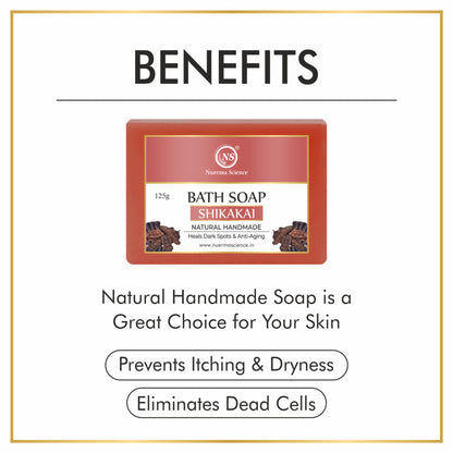 Nuerma Science Natural Shikakai Handmade Bath Soap