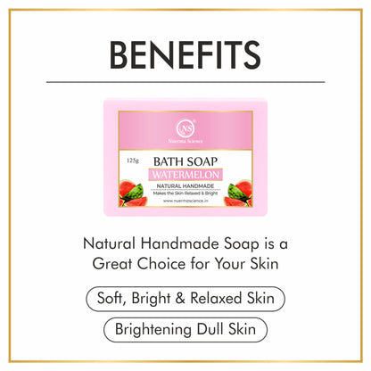 Nuerma Science Natural Watermelon Handmade Bath Soap