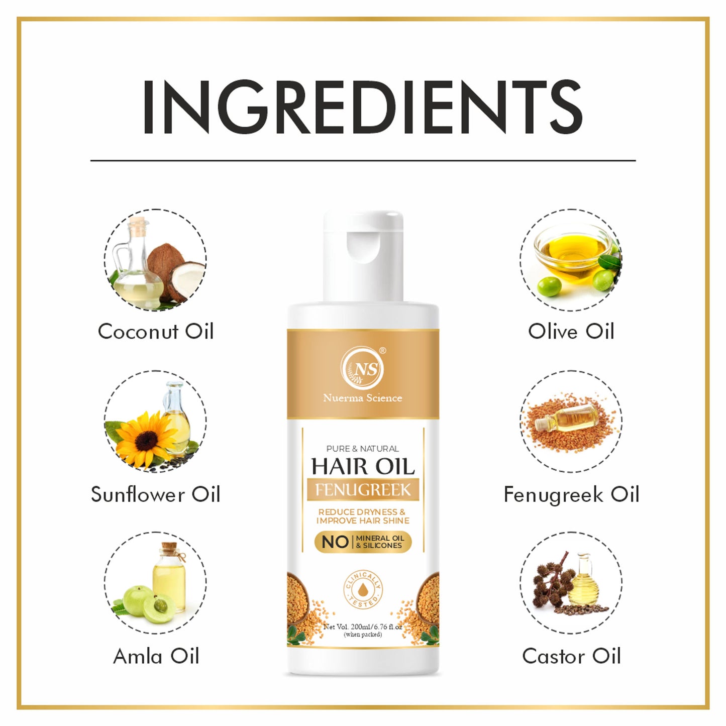 Nuerma Science Fenugreek Hair Oil