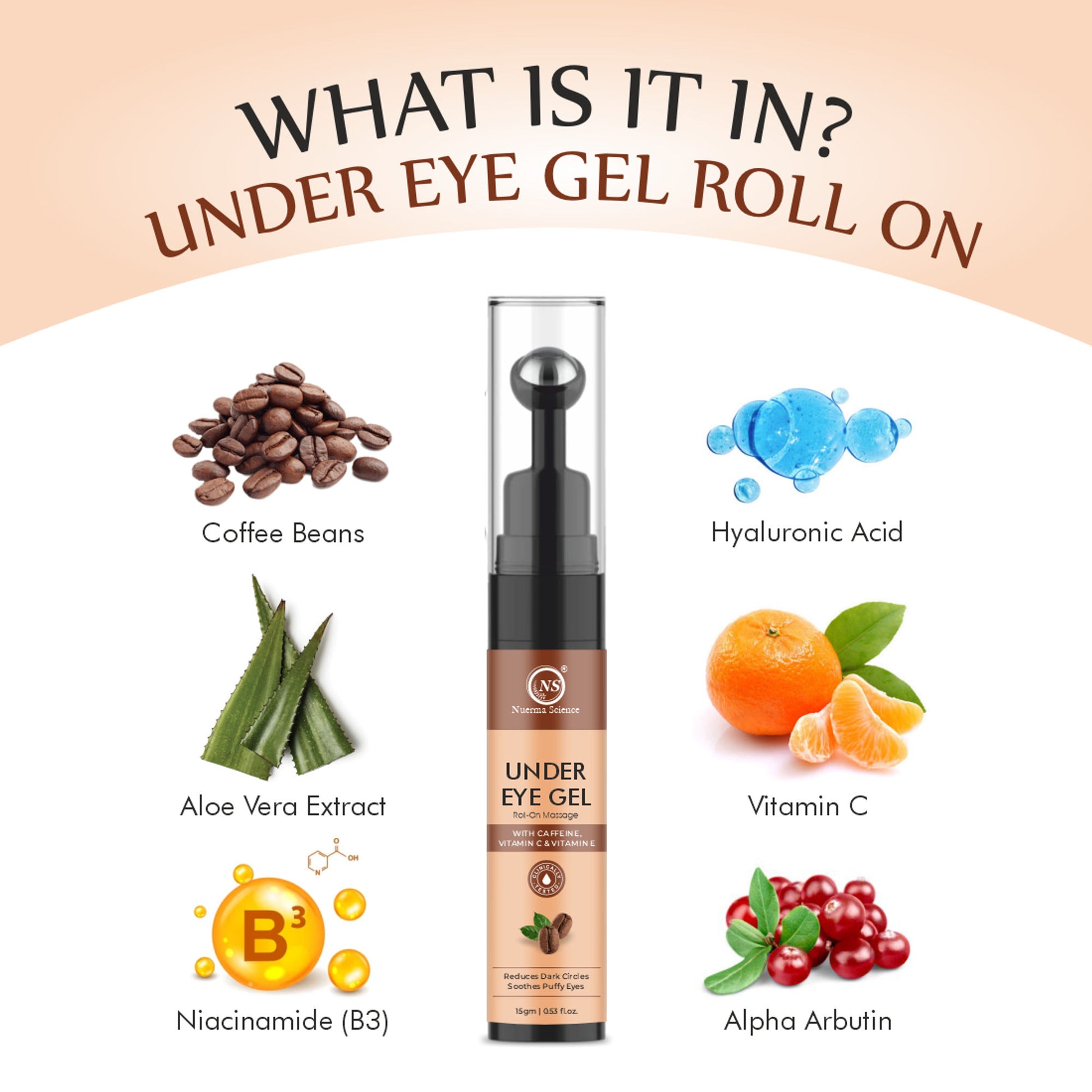 Nuerma Science Under Eye Gel for Dark Circles Removal