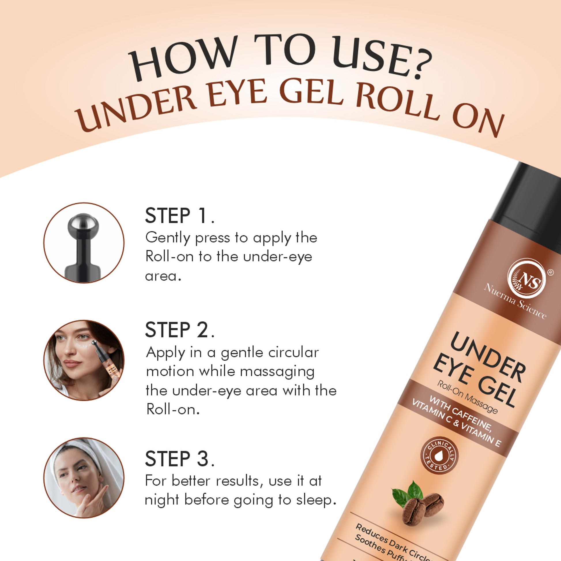 Nuerma Science Under Eye Gel for Dark Circles Removal