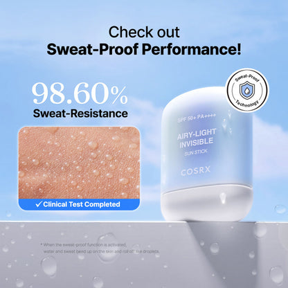 COSRX Airy-Light Invisible Sun Stick SPF 50+ PA++++