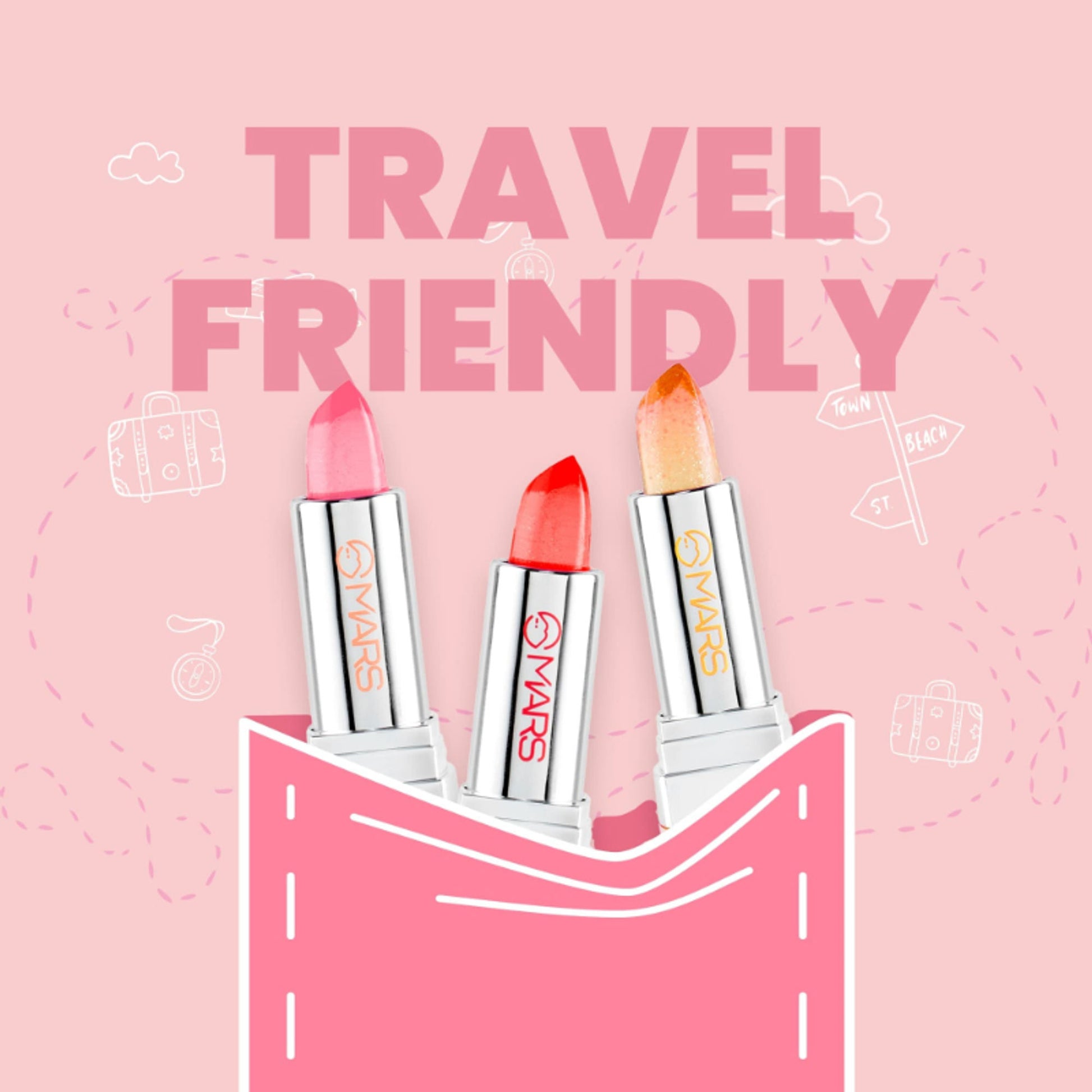 MARS Color Changing Lipstick Hydratint Lip Balm With Pink Tint - Pink