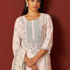 Dhiyona IE Women Floral Yoke Design Kurta with Trousers & Dupatta