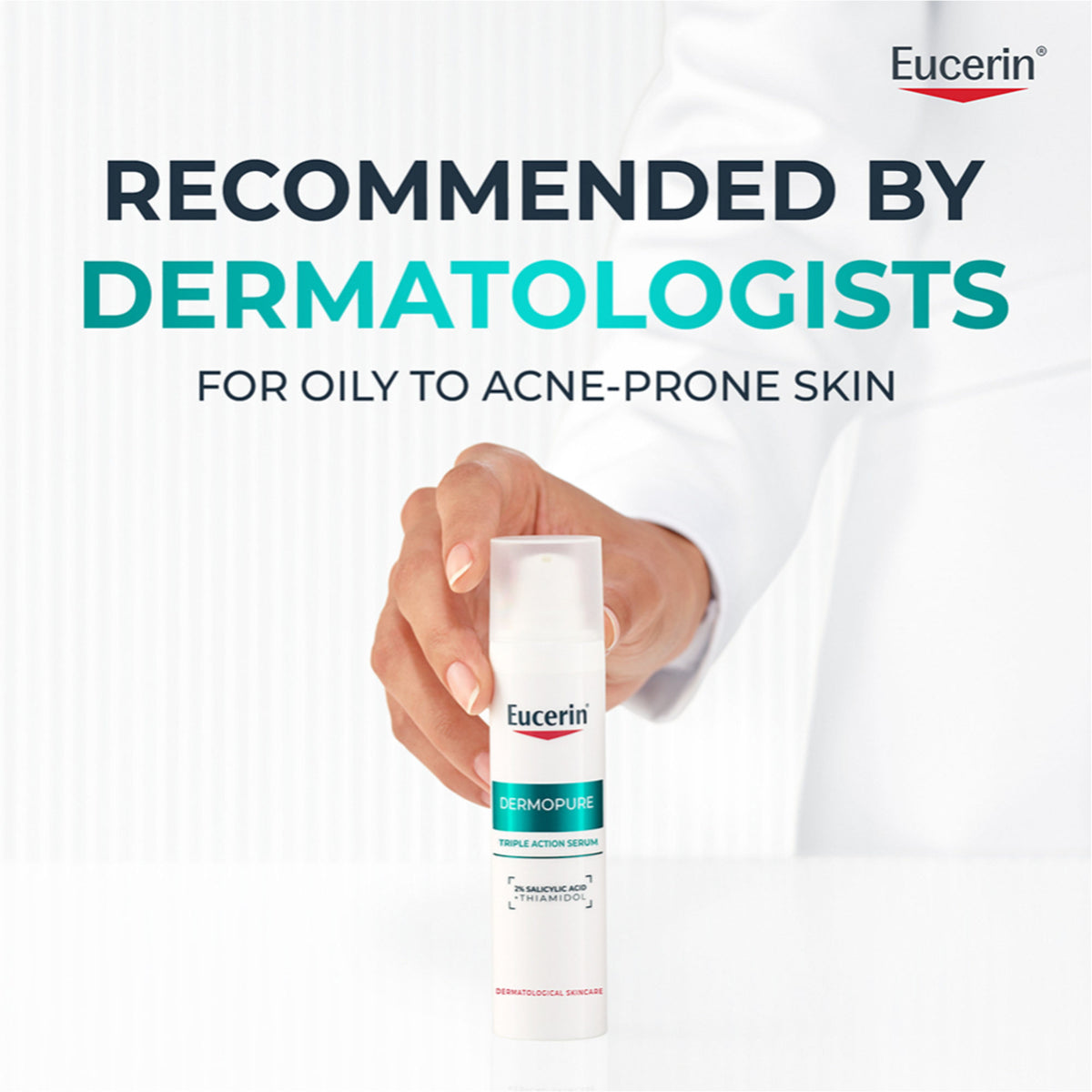 Eucerin Dermopurifyer Oil Contrl 3X Effect Face Serum-Thiamidol & Salicylic Acid For Acne-Prone Skin