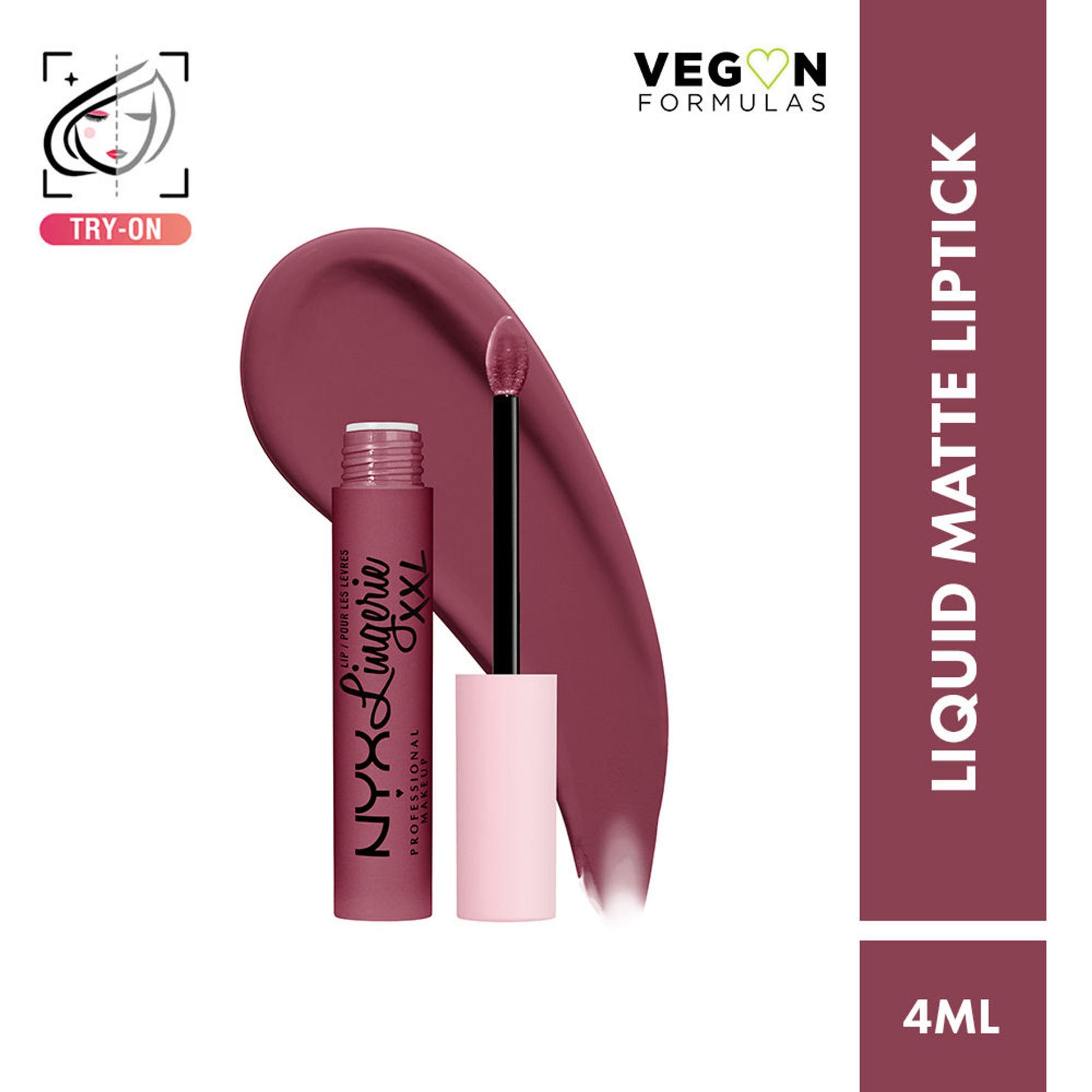 NYX Professional Makeup Lip Lingerie Xxl Matte Liquid Lipstick - Turn On - Bust Ed
