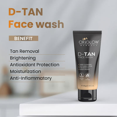 Oxyglow Herbals D Tan Face Wash