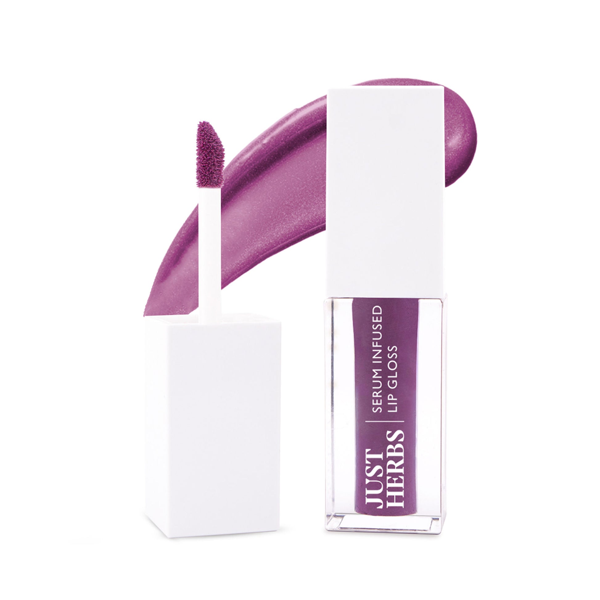 Just Herbs Serum Infused Lip Gloss, Cherry Blossom – Glossy Finish & Hydrating Feel - Juicy Berry