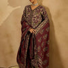 Indyancart IE Floral Printed Regular Pure Cotton Straight Kurta With Trousers & Dupatta