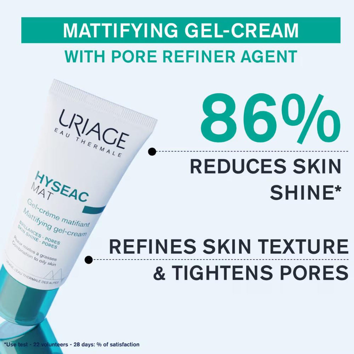 Uriage Hyseac Matifying Emulsion Face Cream Combination to Oily Skin Controls Shine & Tightens Pores