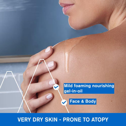 Uriage Xemose Cleansing Soothing Oil With Glycerine For All Sensitive, Dry Or Very Dry Skin