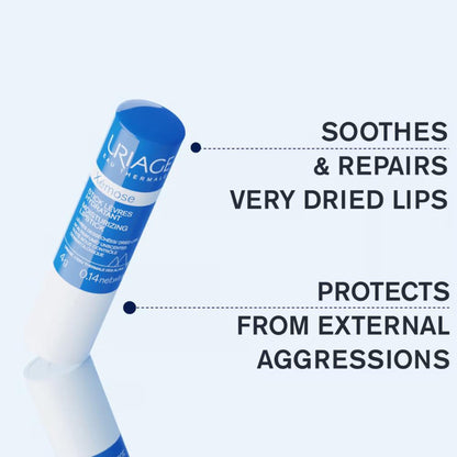 Uriage Xemose Lip Balm Shea Butter Vitamin C Dermat Recommended for Very Dry Sensitive Chapped Lips
