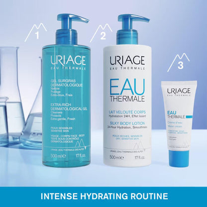 Uriage Extra-Rich Dermatological Face & Body Wash Shower gel for Sensitive Skin Healthy pH 5.5