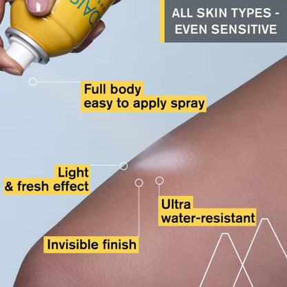 Uriage Bariesun Moisturizing Dry Touch Sunscreen Spray Mist SPF50+ with Vitamin E Dermat Recommended
