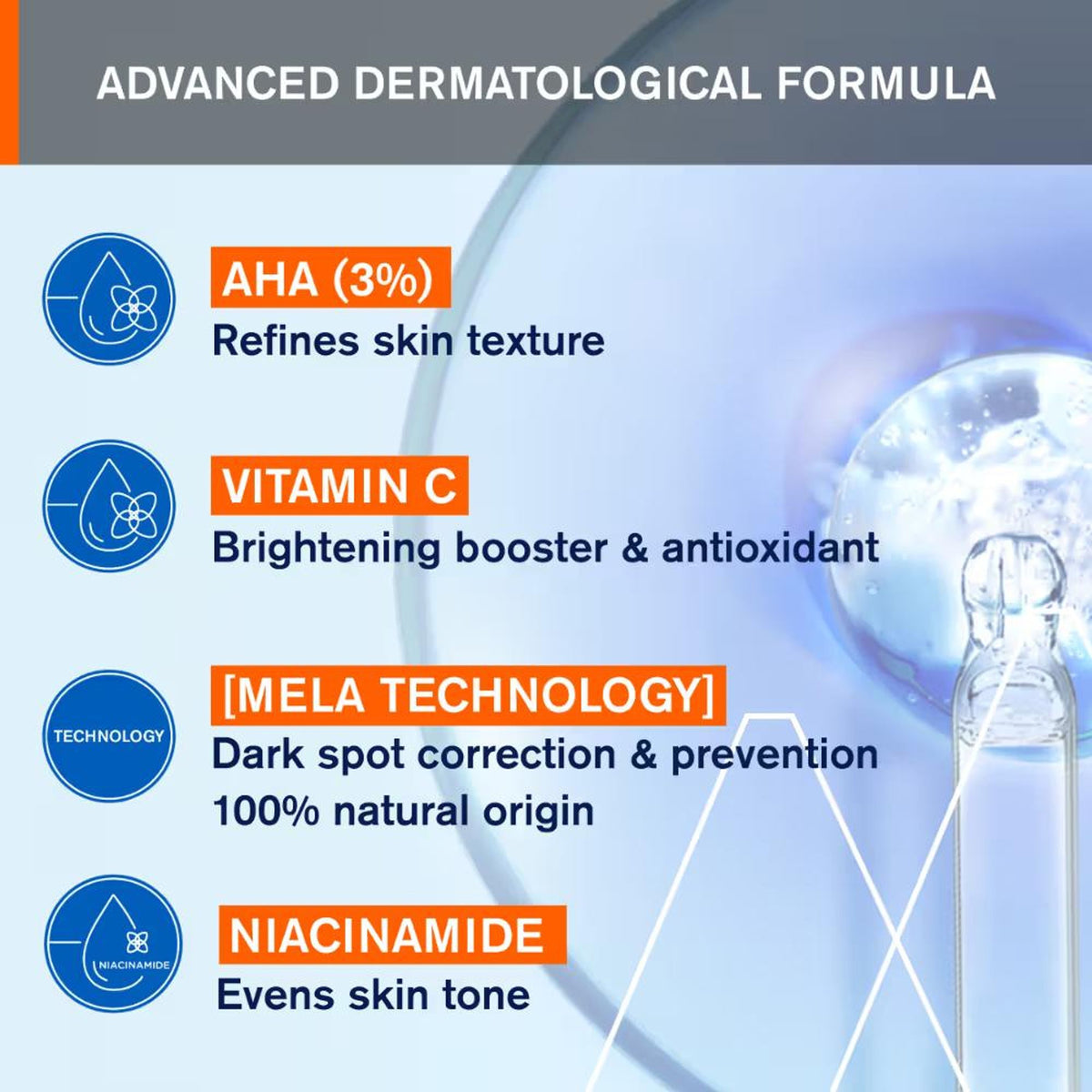 Uriage Depiderm Anti-Dark Spot Face Cream 3% AHA & Vitamin C for Melasma Prevents Dark Spots