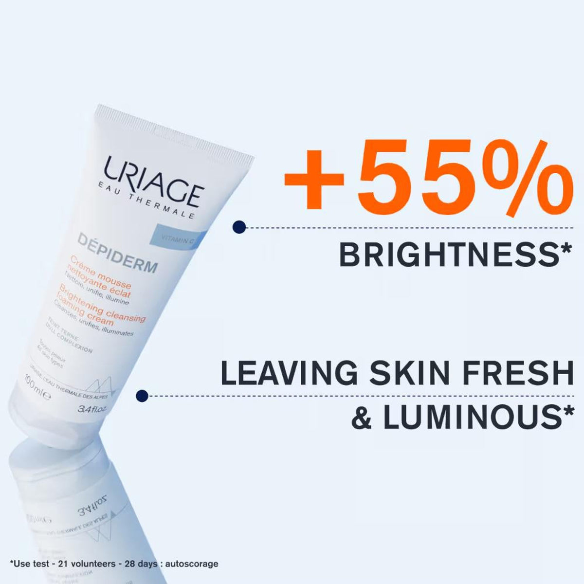 Uriage Depiderm Brightening Face Wash with Vitamin C Niacinamide Boosts Radiance Reduces Melasma