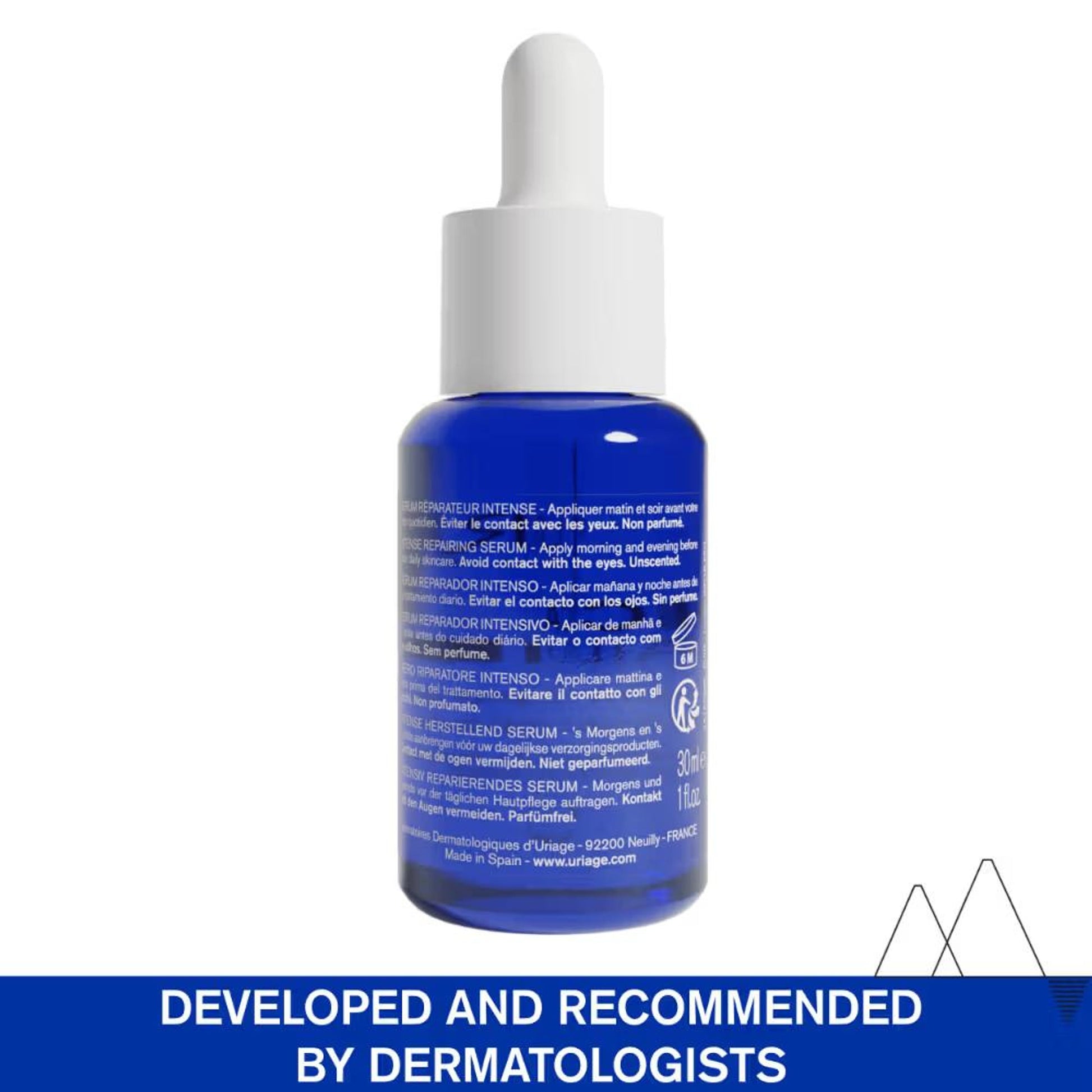 Uriage Cica-Daily Intense Repairing Anti-Pollution Serum 10.5% Thermal Biotic Complex Repairs Skin
