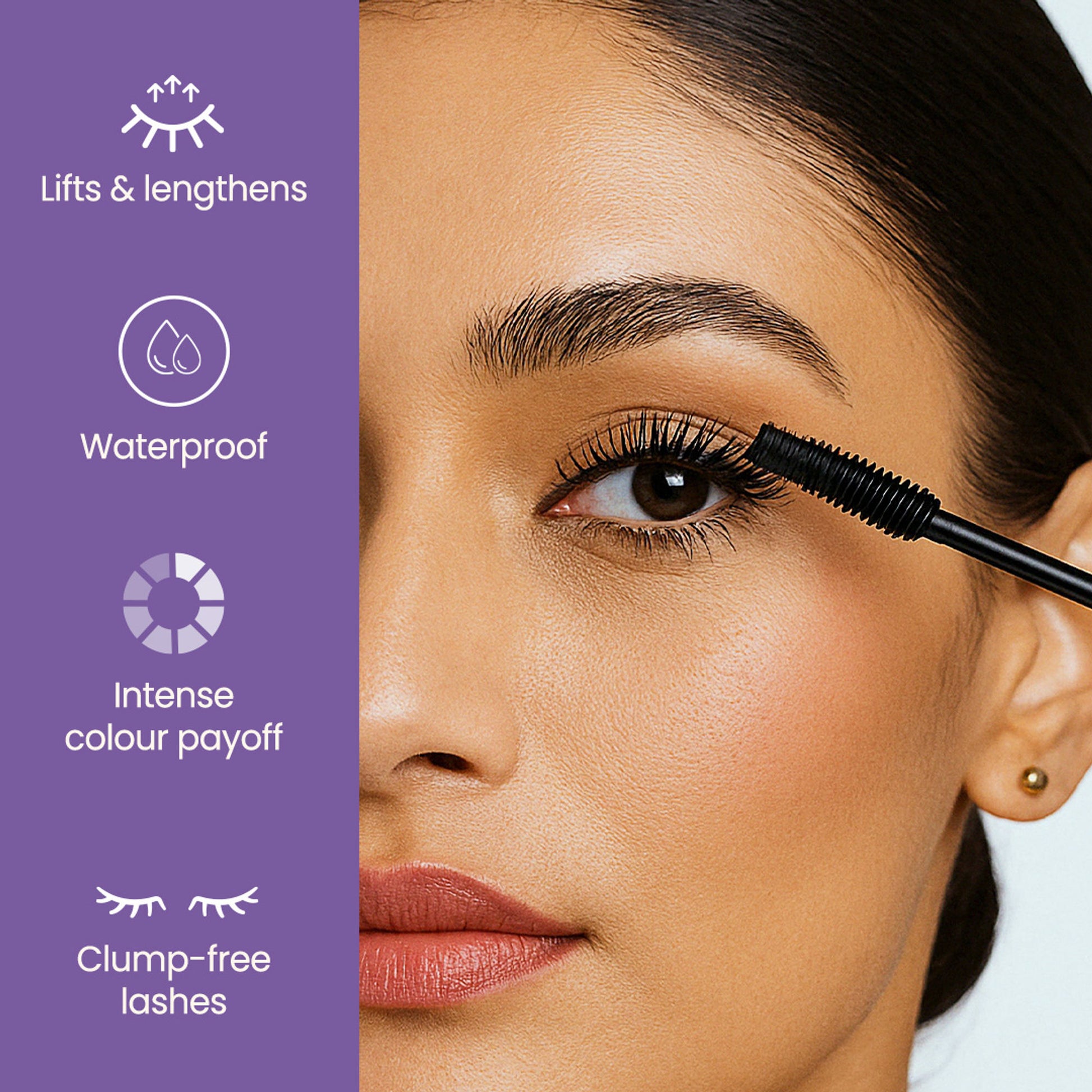 Swiss Beauty Bold Eyes Super Lash Mascara Waterproof - Black
