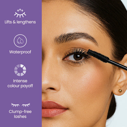 Swiss Beauty Bold Eyes Super Lash Mascara Waterproof - Black